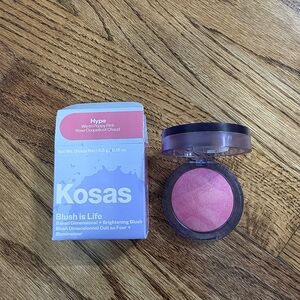 Kosas Blush Is Life Baked Dimensional Brightening Blush In Hype Warm Poppy Pink